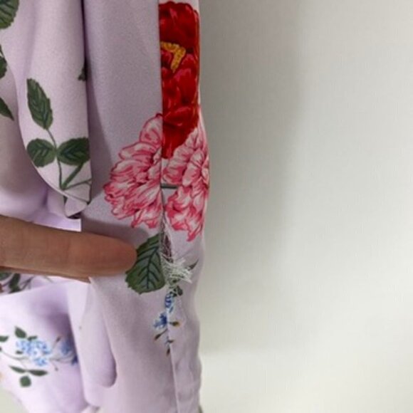 Keepsake the Label Pretty One Mini Dress Floral Ruffle Short Sleeves Womens S - Picture 4 of 9